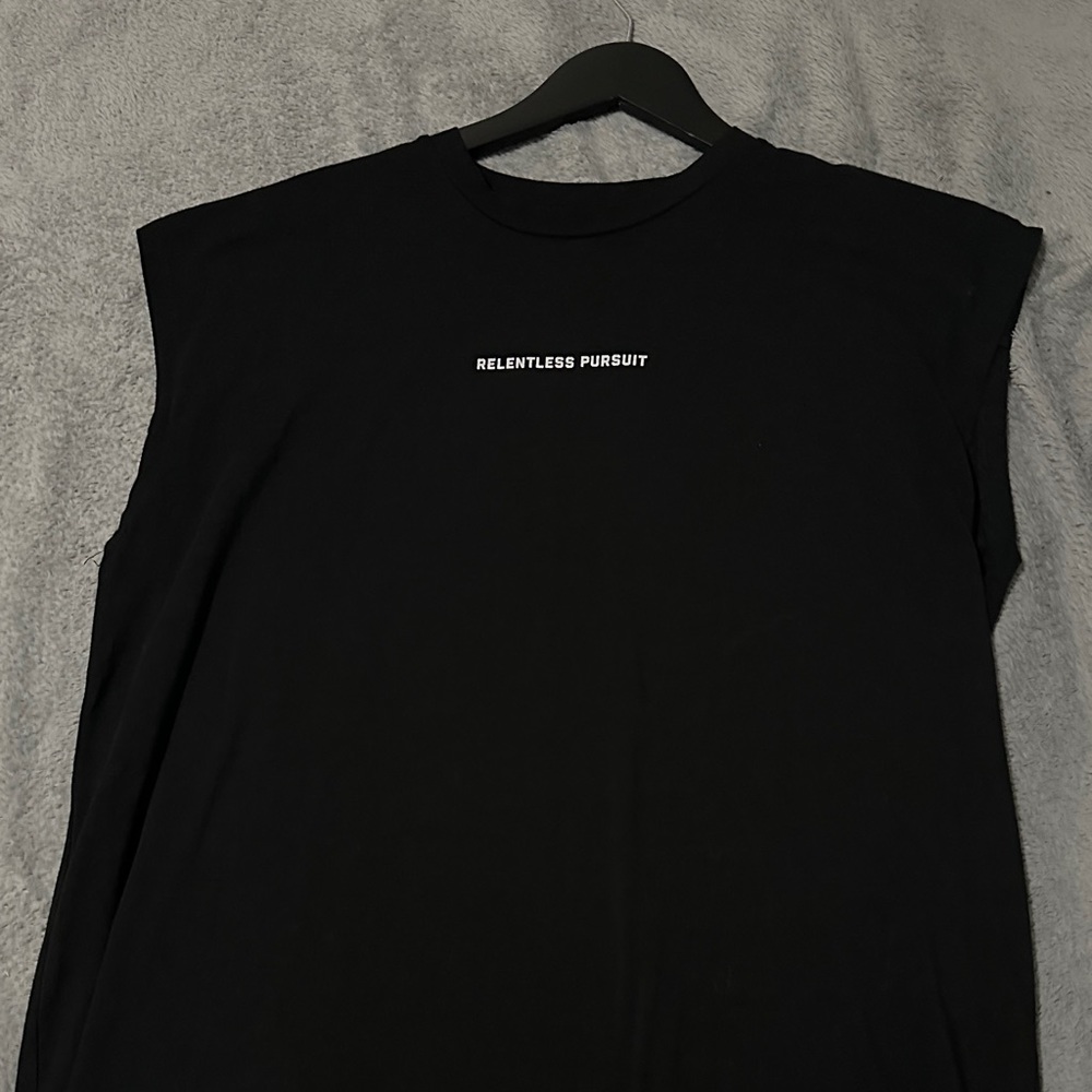 ASRV DSG-0439. CottonPlus™ Oversized Cutoff - Black